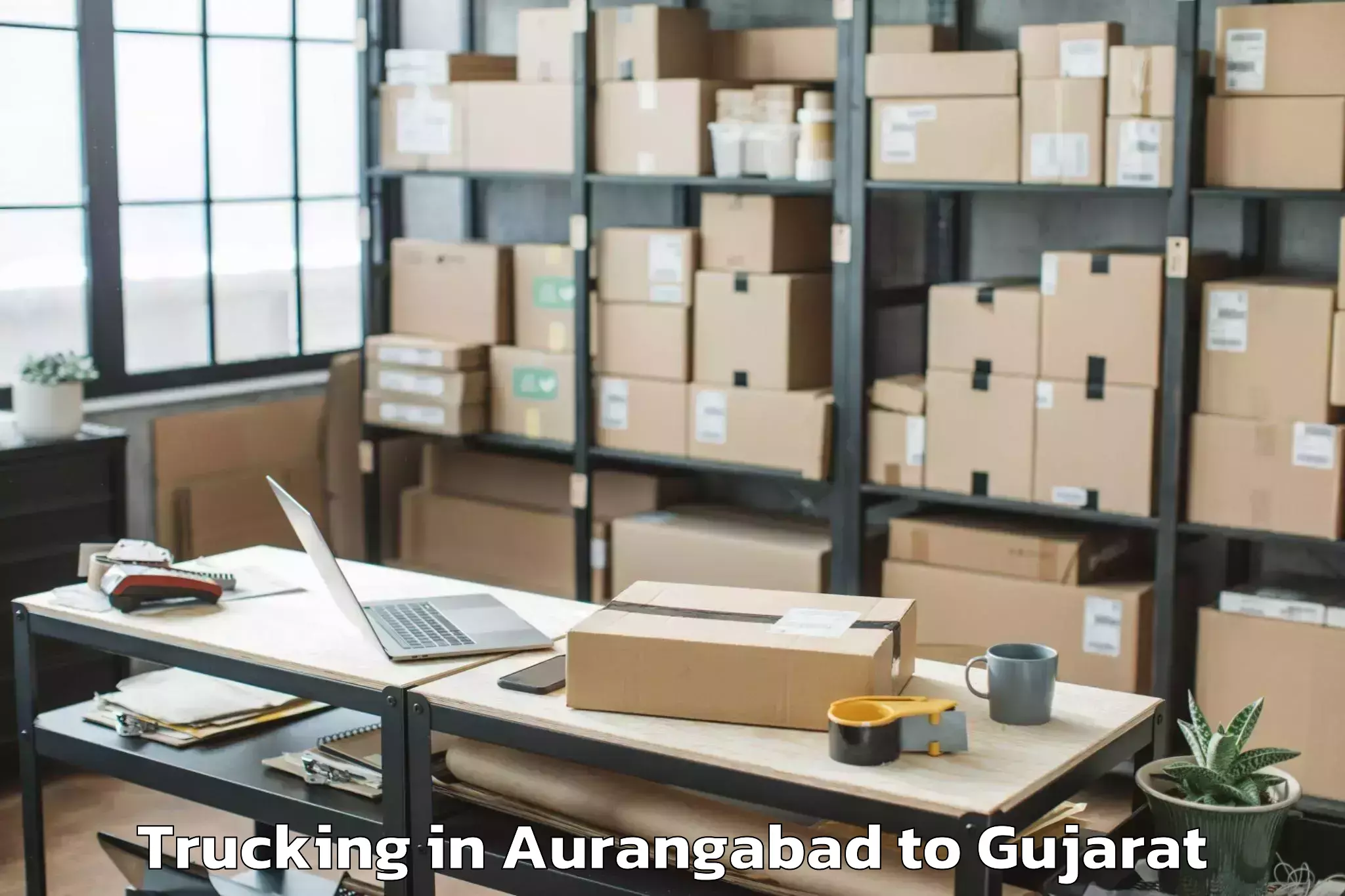 Aurangabad to Gussar Trucking Booking